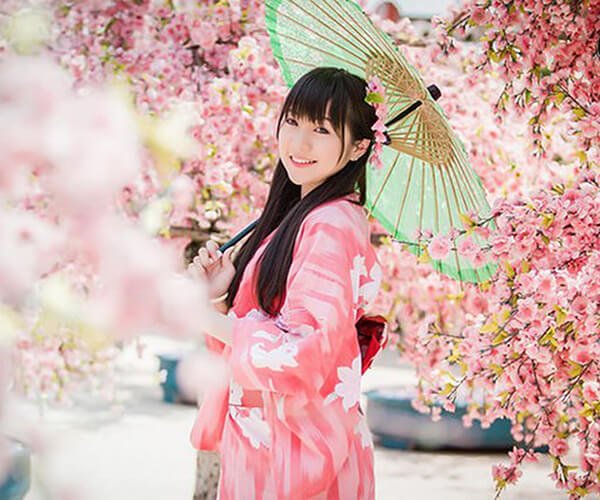 gái nhật kimono xinh